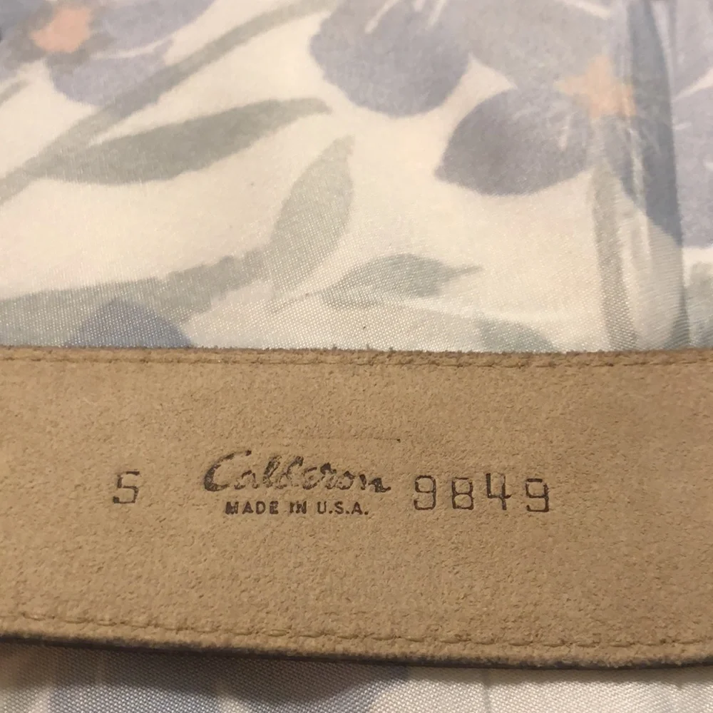 Vintage Calderon Belt Women’s Size S (25-28”/1.75”) Leather Brown 31” in length
